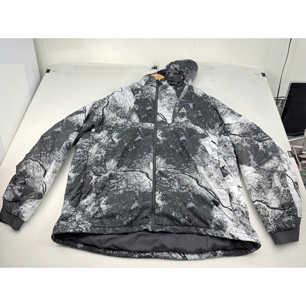 Nike ACG Therma-FIT ADV Rope de Dope Jacket XXL Black White Topo DJ1256-010